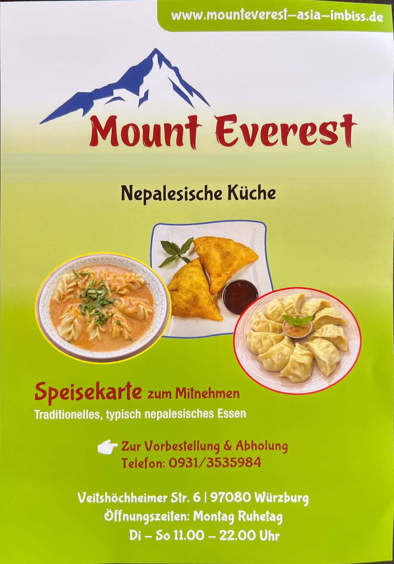Mount Everest - Nepalesische Küche